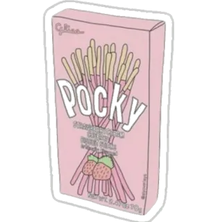 🚬 562ce69a POCKY pocky, snack, candy, strawberry, japanese, food, treat whatsapp sticker