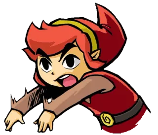 💣 0a45b15a Link The Legend of Zelda 电子游戏, 林克, 塞尔达, 风之杖, 角色 telegram sticker
