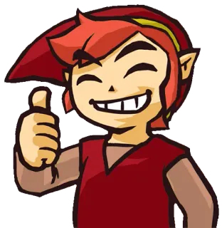 👍 4f4d0c69 Link The Legend of Zelda 林克, 塞尔达传说, 游戏角色, 赞 telegram sticker