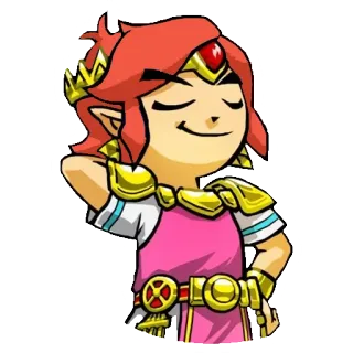 👗 59e58994 Linkle Hyrule Warriors 林克尔, 塞尔达无双, 任天堂, 游戏角色, 精灵, 战士 telegram sticker