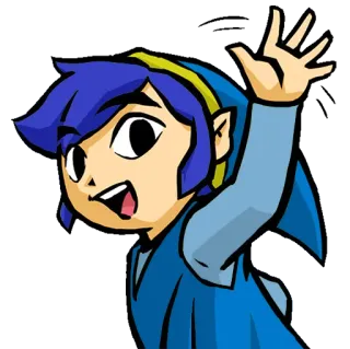 👋 6b35d64b Link The Legend of Zelda 电子游戏, 任天堂, 林克, 卡通, 角色 telegram sticker