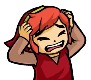 😫 8109d35a Link The Legend of Zelda 林克, 塞尔达, 卡通, 沮丧, 电子游戏, 角色 telegram sticker