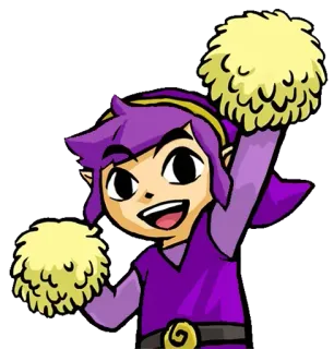 🙌 c135fd6d Link The Legend of Zelda 林克, 塞尔达传说, 啦啦队, 游戏角色 telegram sticker