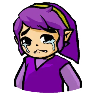 😥 df760565 伤心, 哭泣, 卡通, 人物, 表情 telegram sticker