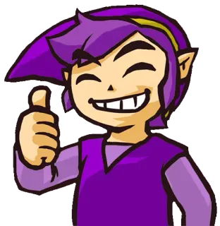 👍 e9618e74 Link 卡通, 林克, 电子游戏, 赞, 精灵 telegram sticker