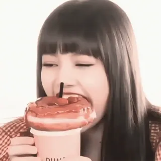 🥩 21286a17 mujer, dona, comiendo, comida, bebida, persona, merienda whatsapp sticker