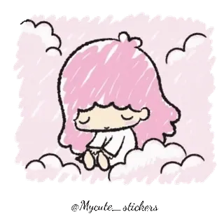 Little Twin Stars HD @Mycute_stickers telegram stickers