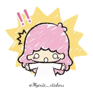 💫 b766b4cb 动漫, 惊讶, 震惊, 可爱, 卡通 telegram sticker