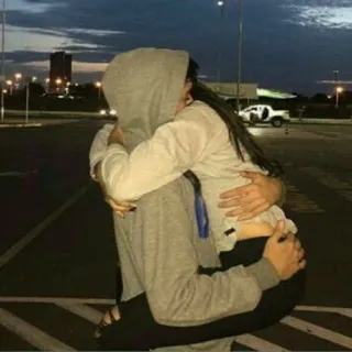 ❤ 055f3a56 para, przytulanie, miłość, romans, związek telegram sticker