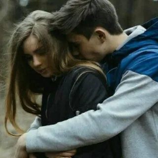 ❤ 8ec9f0cd para, przytulanie, romans, miłość, uczucie, związek telegram sticker