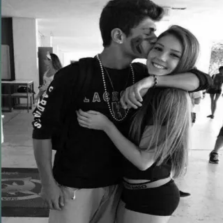 ❤ b6d5c514 para, romans, uczuć, miłość, pocałunek, związek telegram sticker