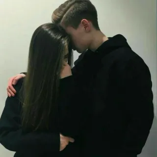 ❤ d7d23f90 para, przytulanie, miłość, związek, intymność, uczucie telegram sticker