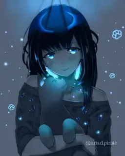 ᴀɴɪᴍᴇ ɢɪʀʟs ɢʟᴏᴡ ✨💫 telegram stickers