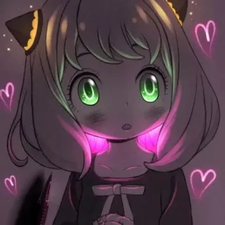 ✨ 97647995 Anya Anya, Anime, Spy x Family, imut, gadis, kartun whatsapp sticker