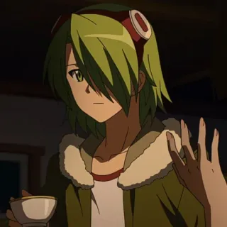 🐾 1ea23ee1 애니메이션 캐릭터, 초록 머리, 애니메이션 telegram sticker