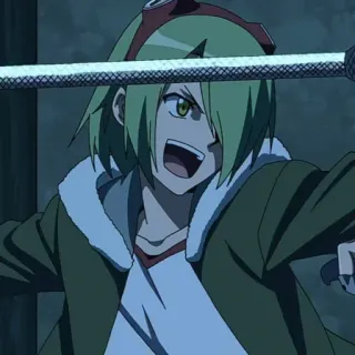 🌿 ef8f2425 Lubbock Akame ga Kill! 애니메이션, 캐릭터, 만화, 러벅, 아카메가 벤다 telegram sticker