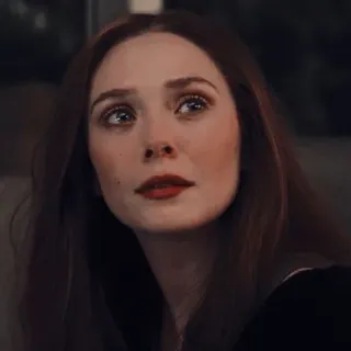 ☕️ 412a17b9 Wanda Maximoff 엘리자베스 올슨, 완다, 스칼렛 위치, 마블, 어벤져스 telegram sticker