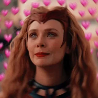 ❤️ c9585627 Wanda Maximoff 완다, 마블, 스칼렛 위치, 엘리자베스 올슨 telegram sticker