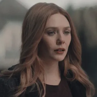 ☕️ ce1f2a56 Wanda Maximoff 완다 막시모프, 스칼렛 위치, 마블, 엘리자베스 올슨 telegram sticker