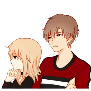 🤨 5ed8f139 Мультфильм, Пара, Отношения, Анимация, Эмоции, Грустный, Эмоциональный telegram sticker