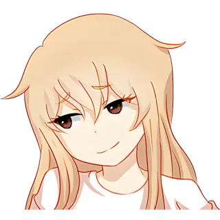 😄 bd3261d6 аниме, девушка, самодовольный, персонаж, мультфильм, анимация, милый telegram sticker