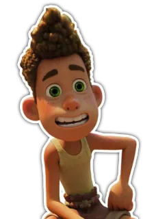 😃 078f52ae Luca Мультфильм, Персонаж, Анимация telegram sticker