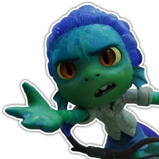 🤝 0d819a34 Luca Лука, Disney, Pixar, Мультфильм, Морское чудовище telegram sticker