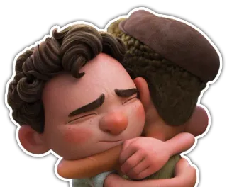 🤗 2efbd420 Объятия, Мультфильм, Дружба, Анимированный, Привязанность telegram sticker