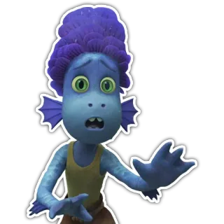 😧 307143b7 Luca Лука, морской монстр, Дисней, Пиксар telegram sticker