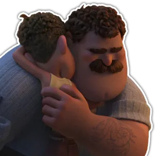 🤗 597fb54e объятие, отец, сын, нежность, семья, любовь telegram sticker