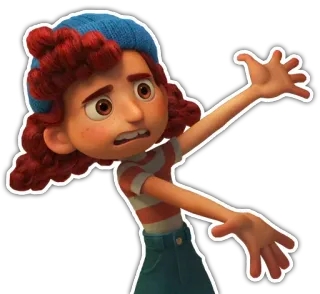 👐 bd5525c5 Luca лука, disney, pixar, мультфильм, анимация telegram sticker