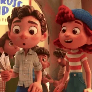 🤗 025a650b Luca Paguro Luca การ์ตูน, ดิสนีย์, แอนิเมชั่น, ลูก้า, พิกซาร์ telegram sticker