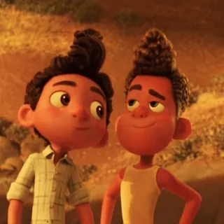 😎 d5fc9dfe Luca ลูก้า, ดิสนีย์, การ์ตูน, ตัวละคร, ภาพยนตร์ telegram sticker