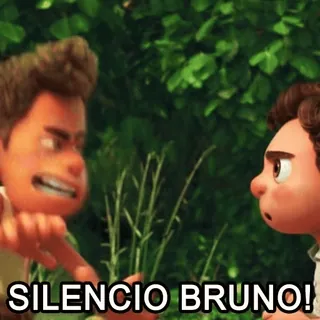 🤌 fa6f0abd Luca SILENCIO BRUNO! ดิสนีย์, ภาพยนตร์, พิกซาร์, silencio bruno, ลูก้า, การ์ตูน telegram sticker