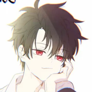 🐺 9f6556cf 애니메이션, 만화, 캐릭터, 소년, 빨간 눈 telegram sticker