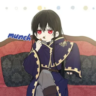 🌑 fca452e3 munch Anime, Dibujos animados, Manga, Comiendo, Niño, Lindo, Munchies telegram sticker