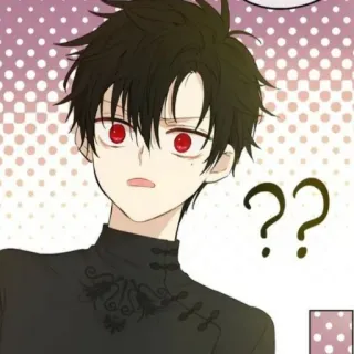 🔮 6031001c ?? anime, manga, character, question marks, confusion, expression, face telegram sticker