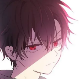 🔮 e63c2453 anime, manga, character, illustration, red eyes telegram sticker