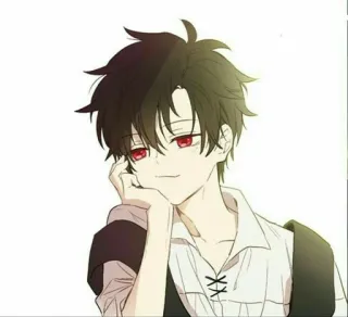 🌟 27b35acc Аниме, Манга, Парень, Мультфильм, Персонаж, Иллюстрация whatsapp sticker