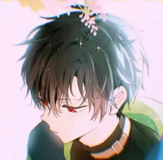 🌟 79ef6b2f Аниме, Манга, Персонаж, Иллюстрация, Искусство, Цифровое искусство whatsapp sticker