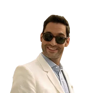 😎 694f5452 男性, サングラス, スーツ, 笑顔 telegram sticker