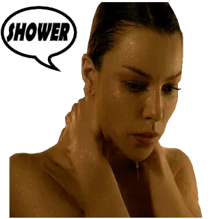 🚿 80291fd8 SHOWER シャワー, 濡れた, 女性, バスルーム telegram sticker