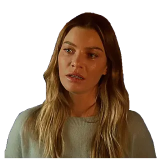 😢 982c50ad Meredith Grey Grey's Anatomy 女性, 泣く, 悲しい, テレビ番組, ドラマ, 感情, メレディス・グレイ telegram sticker