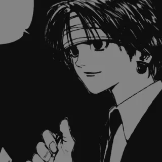 ✖️ 579bdf07 Chrollo Lucilfer Hunter x Hunter Anime, Manga, Kuroro Lucifuru, Hunter x Hunter, Brigade Fantôme whatsapp sticker