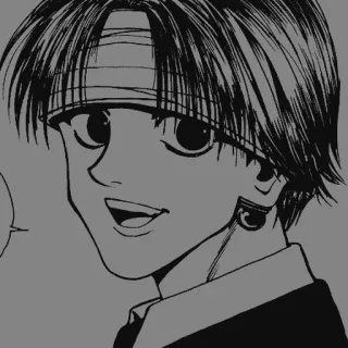 🗡 9ccae768 Chrollo Lucilfer Hunter x Hunter Anime, Manga, Chrollo Lucilfer, Hunter x Hunter, Méchant whatsapp sticker