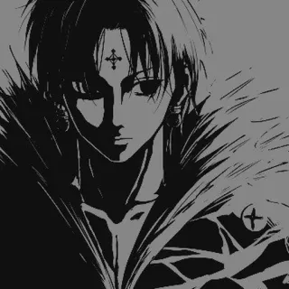 🗡 e5b43209 Chrollo Lucilfer Hunter x Hunter Anime, Manga, Chrollo, Hunter x Hunter, Fan art, Lucifer whatsapp sticker