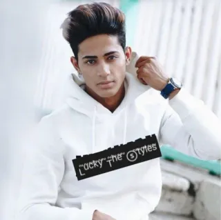 😤 44371b5b Lucky the Styles osoba, mężczyzna, bluza z kapturem, moda, styl, model telegram sticker