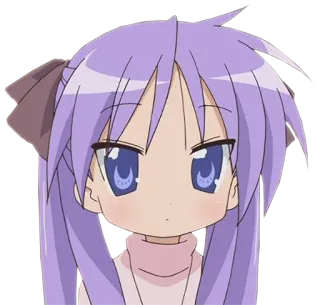 😳 0b5fc144 Konata Izumi Lucky Star Anime, Manga, Lucky Star, Konata Izumi, Personnage telegram sticker
