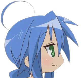 😉 2416b6ea Konata Izumi Lucky Star Anime, Dessin animé, Personnage, Konata Izumi, Lucky Star telegram sticker
