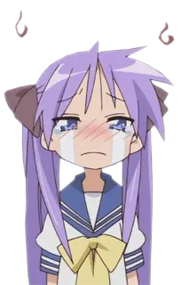 😭 2c971cc0 Konata Izumi Lucky Star Anime, Pleurs, Triste, Lucky Star, Konata Izumi telegram sticker